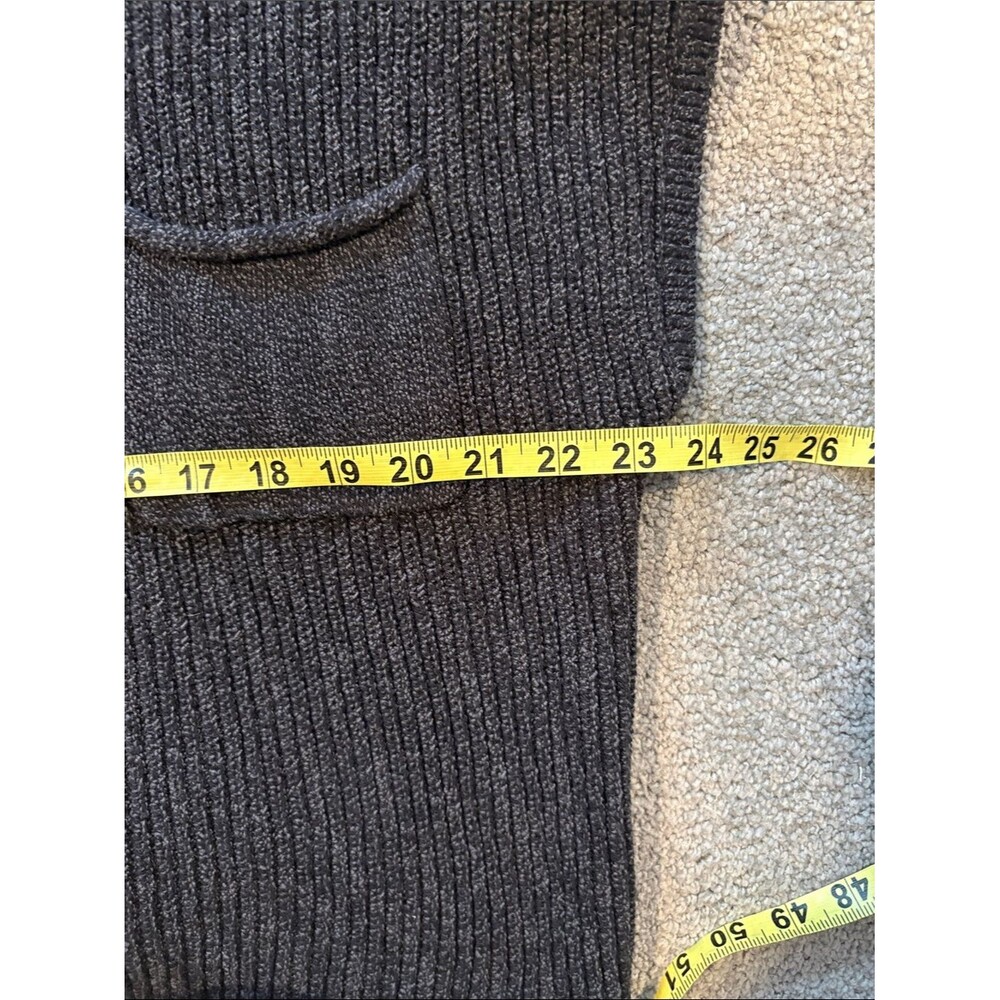 Free People Beach Charcoal Knit 100% Cotton Freya Sleeveless Sweater Top. Sz XL - Picture 8 of 9